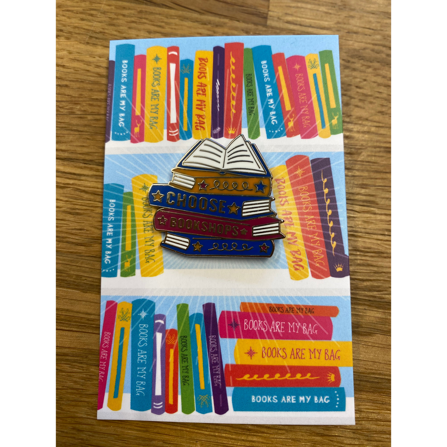 'Choose Bookshops' Pin Badge