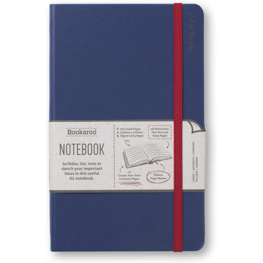 Bookaroo Notebook (A5) Journal - Navy