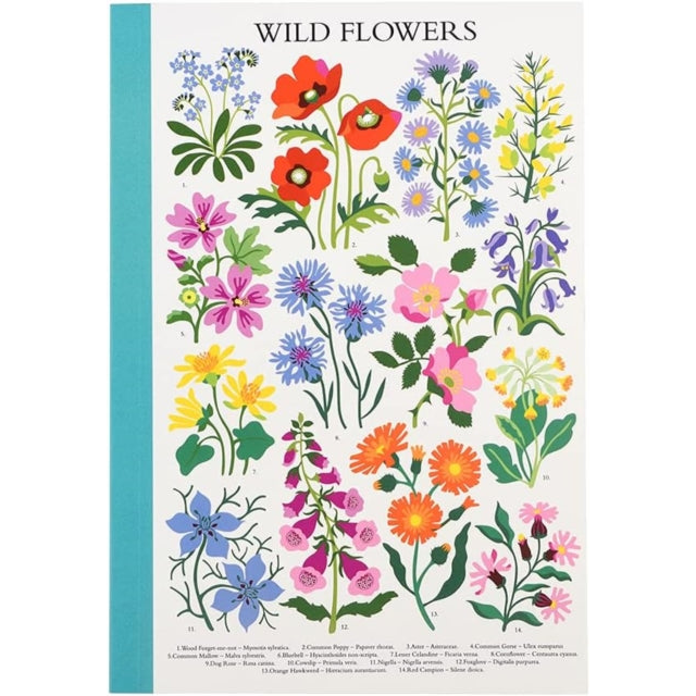 A5 notebook - Wild Flowers