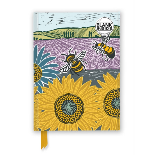 Kate Heiss: Sunflower Fields (Foiled Blank Journal)