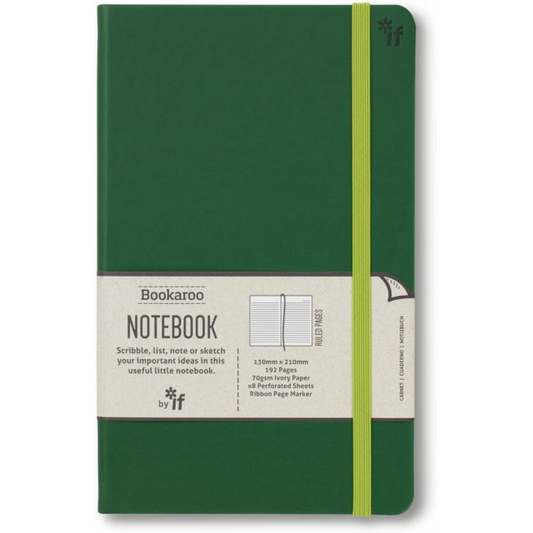 Bookaroo Notebook (A5) Journal - Forest Green